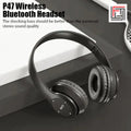 P47 Bluetooth 5.0 Wireless Headphones Foldable HIFI Stereo Bass Earphones with Microphone USB Adapter for iPhone Play